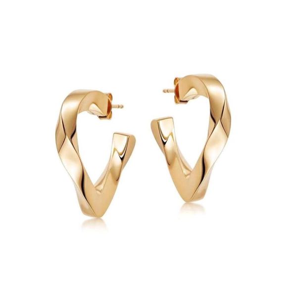 

fashion gold color oversize hoop dangles earrings for women wide big metal round circle statement vintage jewelry gift5223434, Silver