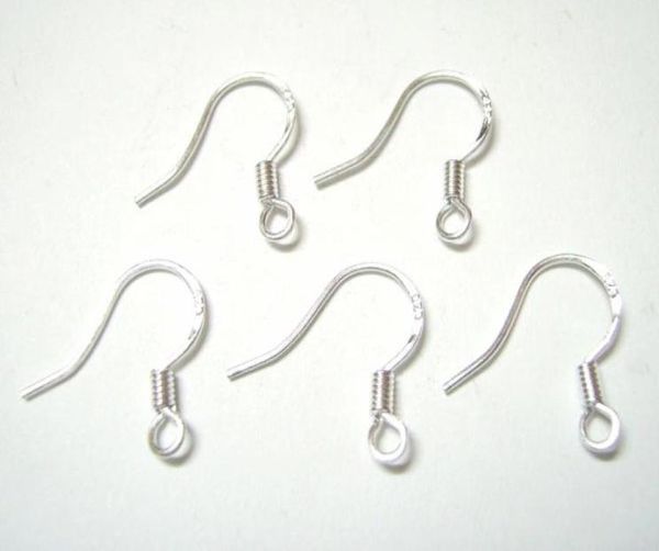 

200pcslot silver plated earring hooks finding for diy craft fashion jewelry gift 15mm w215735450