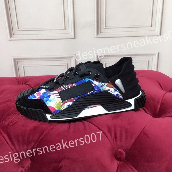 

2023 casual shoes designe womens running shoes platform women men for leather sneaker trainer trainers triple white sneakers hc210815, Black