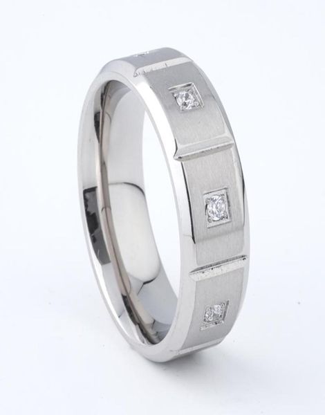 

wedding rings unique designer 8mm cz stones band jewelry for men and women marriage anniversary fashion gift4122209, Slivery;golden
