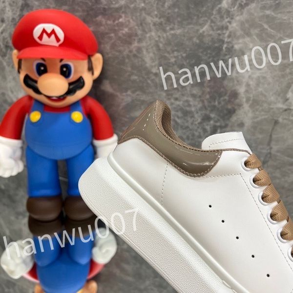 

new luxury designer stage shoe leather increased casual shoes fashionable sports platform mens womens white lace up alexander sneakers xsd23, Black