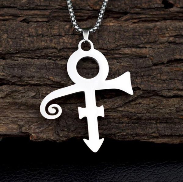 

stainless steel prince symbol necklace0123456789108514222, Silver