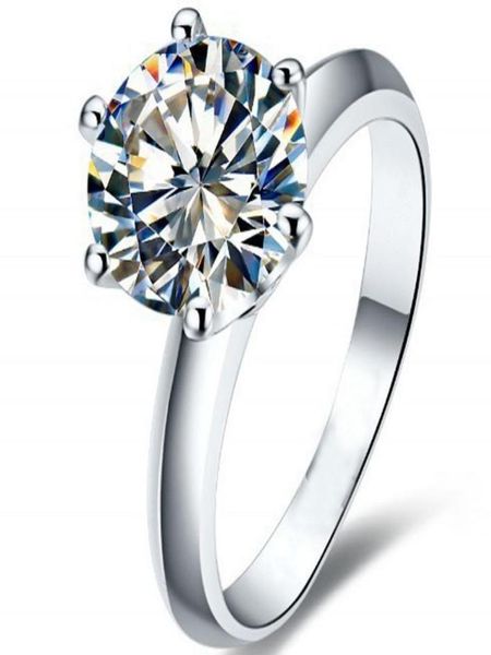 

choucong solitaire 2ct diamond cz 925 sterling silver women engagement wedding band ring sz 410 gift3669561, Slivery;golden