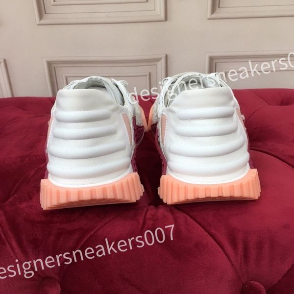 

casual shoe designe womens running shoes platform women men for leather sneaker trainer trainers triple white sneakers hc210815, Black