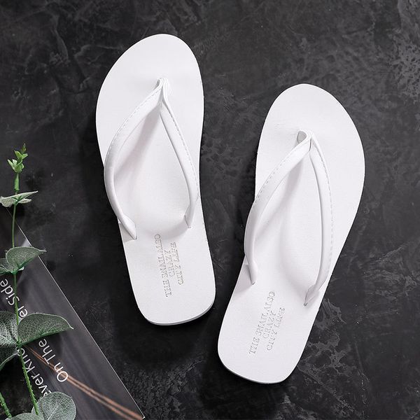 

slipper's casual flip flops fashion nonslip beach simple comfortable flat light sandals chinela nuvem 230711, Black