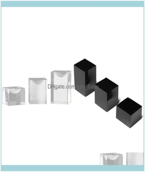 

jewelry packaging jewelryjewelry pouches bags solid acrylic finger ring display slot stand holder jewellery showcase counterdr5138087, Pink;blue