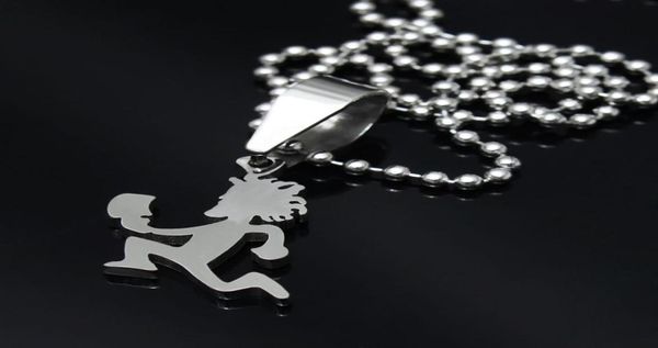 

ship small 1 316l jewelry grade stainless steel mini hatchetman charms pendant chain crazy clown jewelry posse twizti6500543, Silver