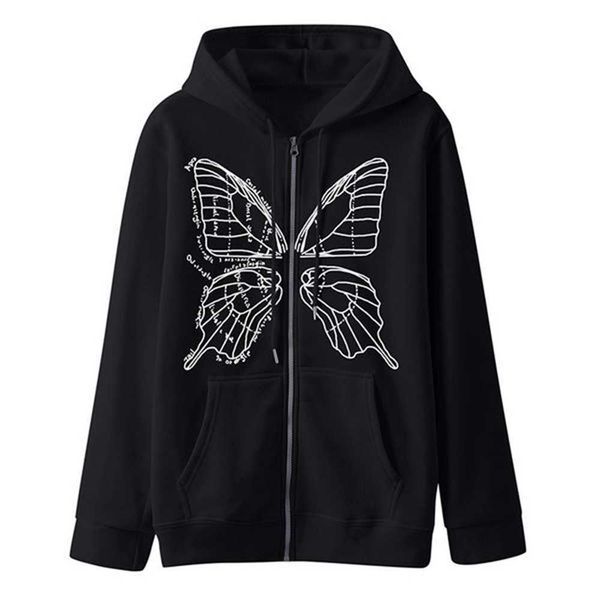 

luxury designer mens hoodies women's printed hoodie personalized casual original overnight style zipper coat couple's thickened wa, Black