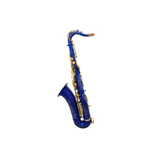 

saxophone tenor saxophone matte blue lacquer gold keys tenor saxophone sax