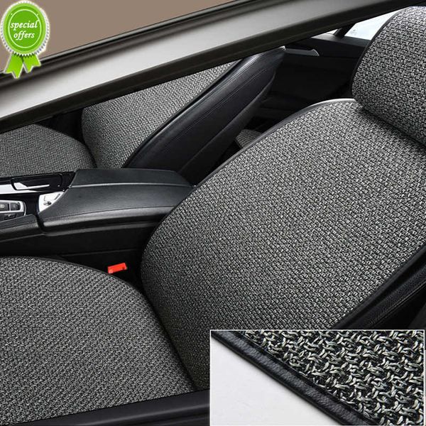 

new car accessories interiors linen flax summer car seat cover protector auto front seat backrest cushion protection pad mat