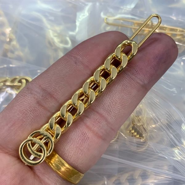 

simple hair clip side chain multiple hair accessories versatile fashionable head clip one line clip barrettes ladies rhinestone hairgrip jew, Golden;silver