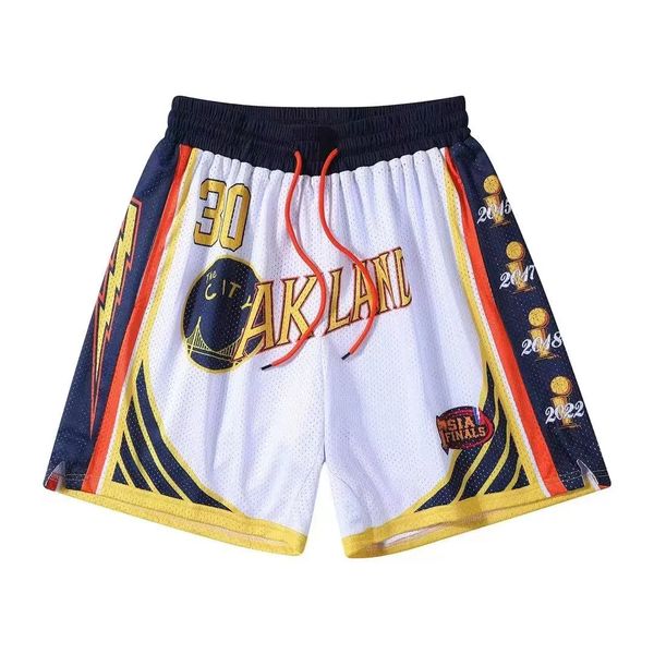 

new american basketball shorts nuggets jokic the same style loose but knee ball pants retro training nickel pants men, White;black