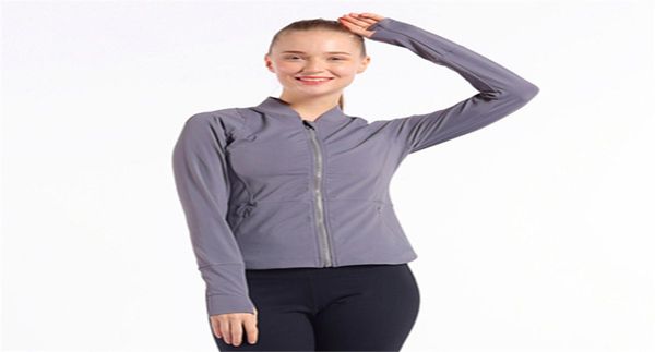 

women yoga jackets long sleeve sweatshirt ladies running sports zipper jacket fitness gym outdoor sports jacket7111066