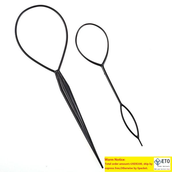 

magic large small y tail braid ponytail styling maker tool dhl, Golden;silver