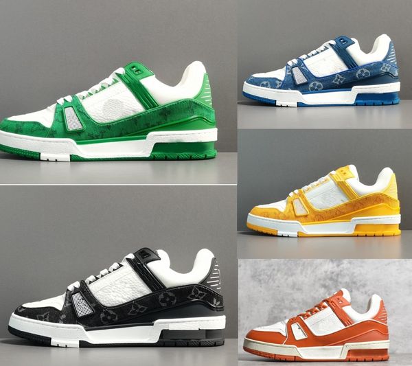 

designer flat sneaker trainer casual shoes for men womens outdoor shoes leather abloh mens sports sneakers platform low sneakers 36-44 quali, Black