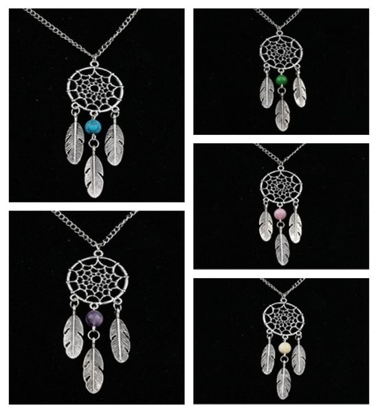 

dreamcatcherfeather charms vintage silver chain choker collar necklacespendant jewelry for women brand summer style 10pcs q4757971750