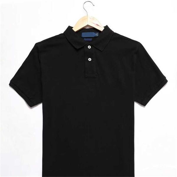 

designet ralphs polos t shirt boutique new summer cotton round neck embroidered pony t-shirt solid color bottomed half sleeve couple i3s3, White;black