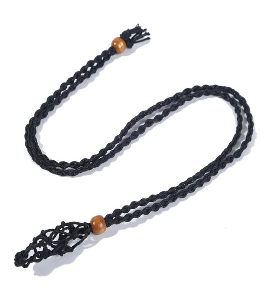 

2021 ups ecofriendly linen cord bead necklace interchangable macrame hemp stone pendant pouch jewelry jeweled mesh a birthday pre7463561, Silver