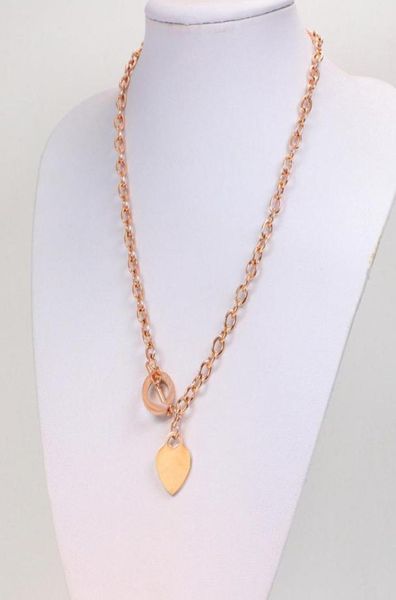

stainless steel designer luxury necklace women pendant fashion love rose gold necklace plated valentine039s day gift jewelry3069867, Silver