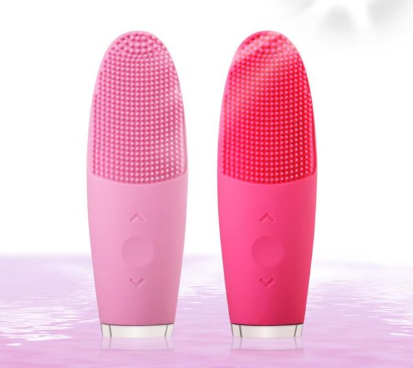 

ultra face clean brush electric waterproof silicone facial cleansing brush face roller massager blackhead removing2679018