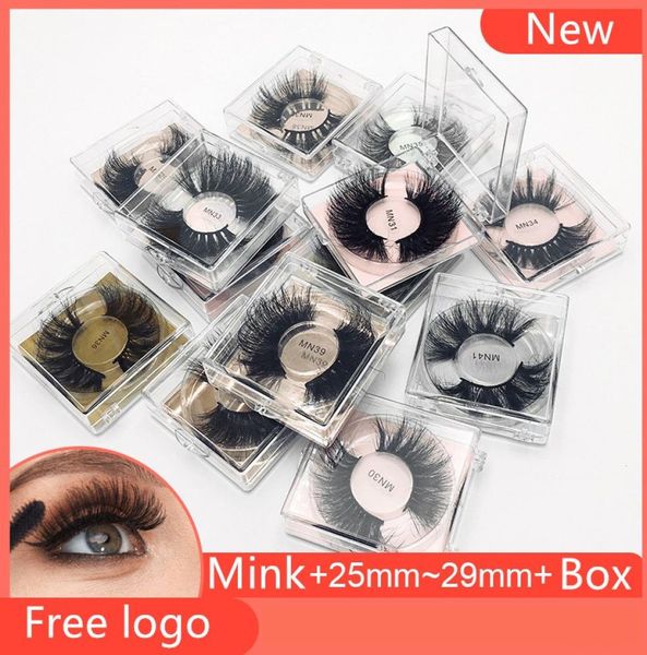 

mink lashes 5d 2529mm long thick lash handmade false eyelash eye makeup maquiagem 13 styles logo2589629