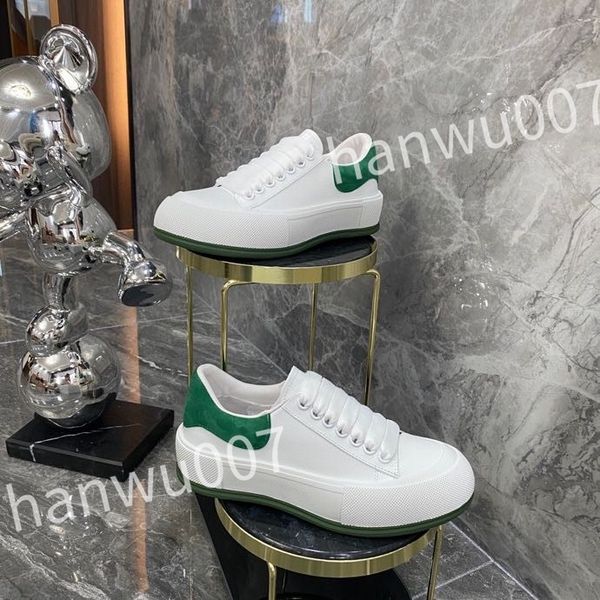 

2023 casual shoe designer leather lace up men fashion platform sneakers white black mens womens size 35-46 xsd230417