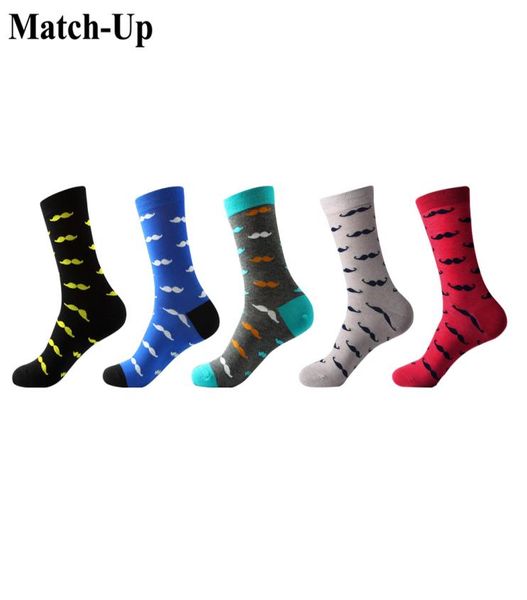 

matchup mens cotton socks fashion beard beard coloured mashup series 5 pairs lot us 7 5121585558, Black