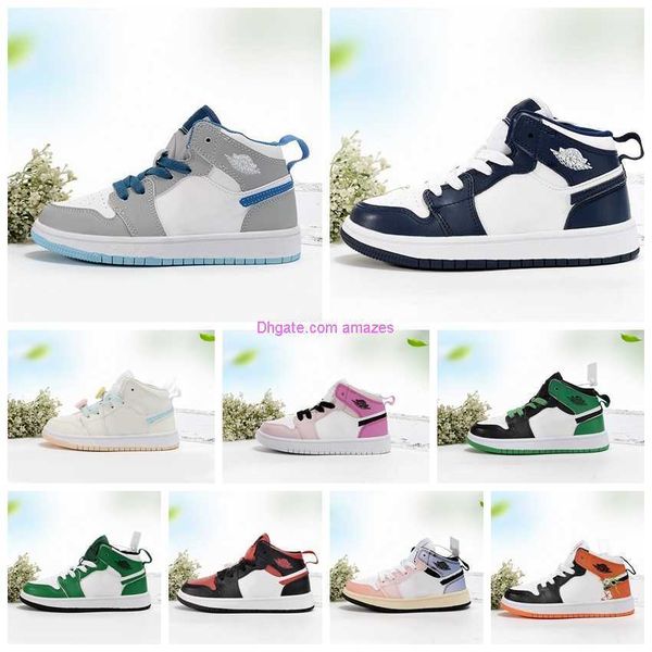 

girls toddler baby shoes j1 mid basketball shoes barely grape bred toe white metallic gold black and lucky green grey blossom 1s little kids