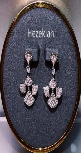 

hezekiah 925 tremella needle luxury earrings french quality lady039s party earrings dance party lady of fame wedding bridal ear9742013, Golden