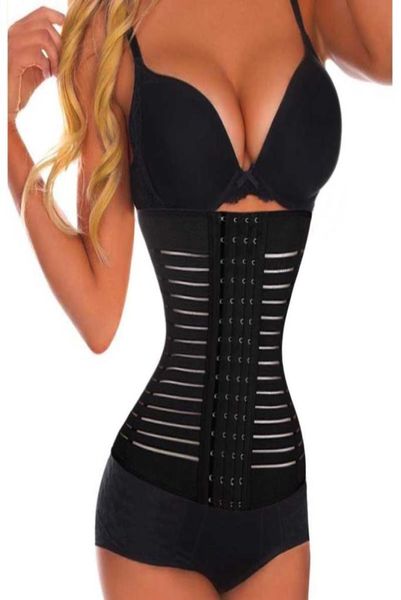 

waist trainer slimming belt breathable shapers underwear waistband tummy corset underbust plus size for women6665740, Black;white