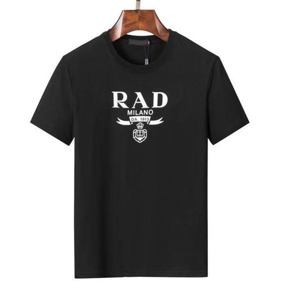 

2023 new men's clothing printed jindian short-sleeved t-shirt feels very comfortable and shrinks after high temperature without fading, White;black