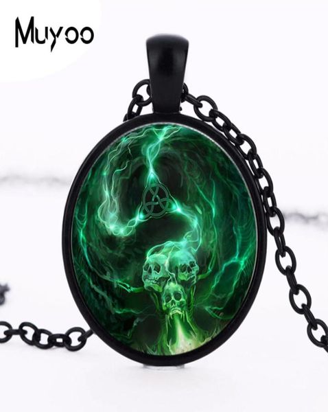 

1pcslot zombie necklace pendant demon skull silver vintage chain choker statement necklace friendship jewelry gifts hz17346786