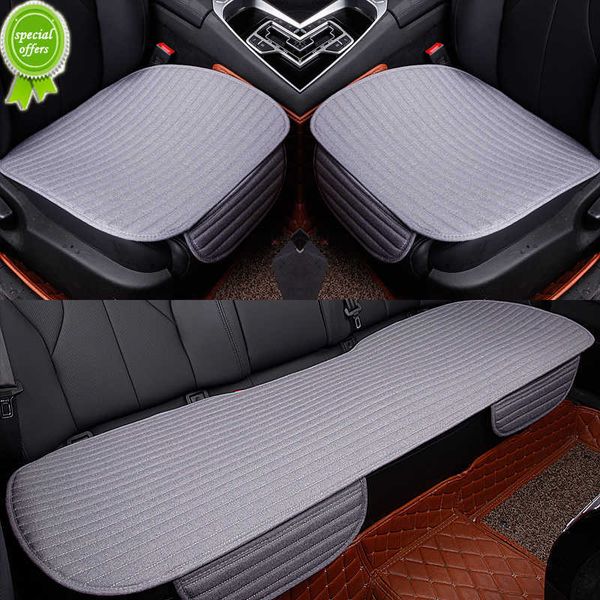 

new flax car seat cover protector front rear four seasons universal car seat cushion protector pad mat with for suv truck