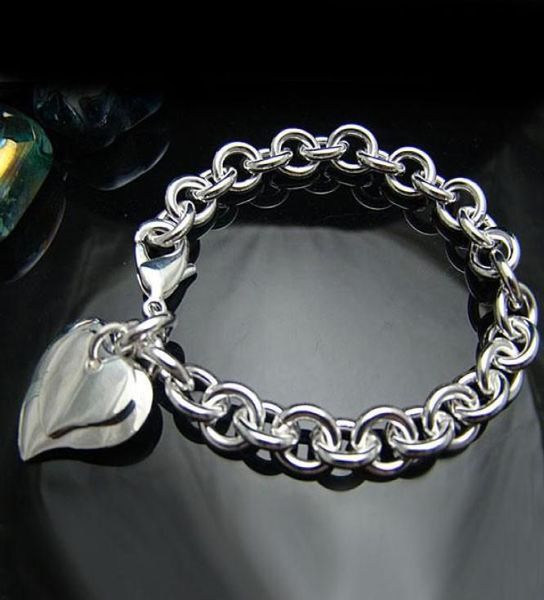 

whole retail lowest christmas gift 925 silver bracelet bangle b0639819494, Black