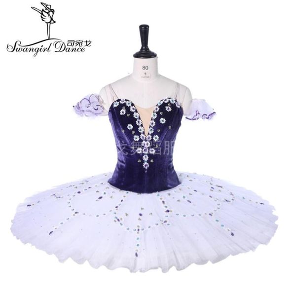 

dark purple fairy tutu women professional ballet tutu ballerina pancake platter classical performance ballet costume bt92791577052, Black;red