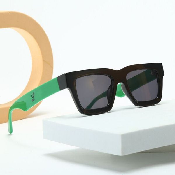 

luxury designer sunglasses two-tone splicing uv protection sunglasses men's and women's square sunglasses retro concave shape thic, White;black
