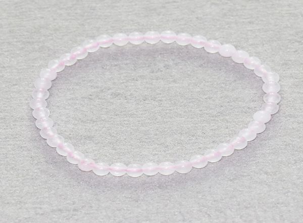 

mg0002 whole 4 mm rose quartz bracelet mini gemstone pink crystals bracelet womens yoga energy protection jewelry5816823, Black