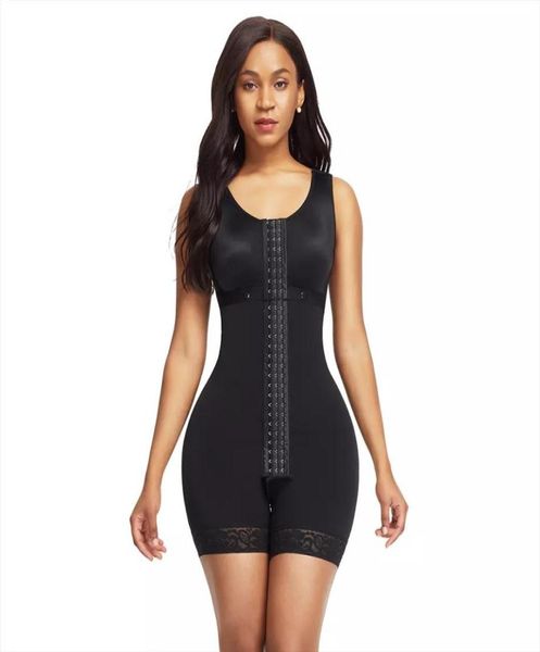 

full body shaper slimming shapewear fajas colombianas post liposuction girdles corset butt lifter tummy control underwear7953090, Black;white