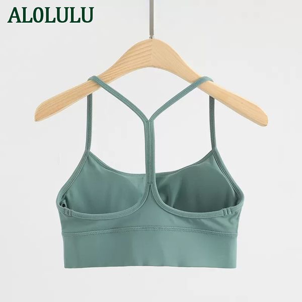 

al0lulu yoga clothing sports underwear women gather shockproof beautiful back bra y word sling fitness running vest