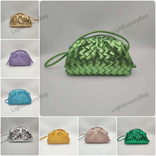 

hobo bags designer teen intrecciato weaves premium leather clutch bags woven cloud bag women's bag full range of colors fashion teen po