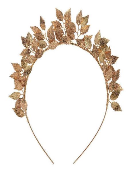 

wedding hair jewelry fashion leaf flower ring hoop crown gold silver color headband bride headdress flower wedding hairwear bridal3920067, Slivery;golden