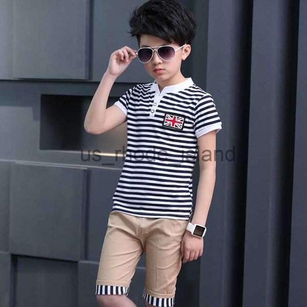 

clothing sets summer boys clothes new casual children clothing sets short sleeve t shirt +short pants kids suit for boys 5 6 8 10 12 years x, White