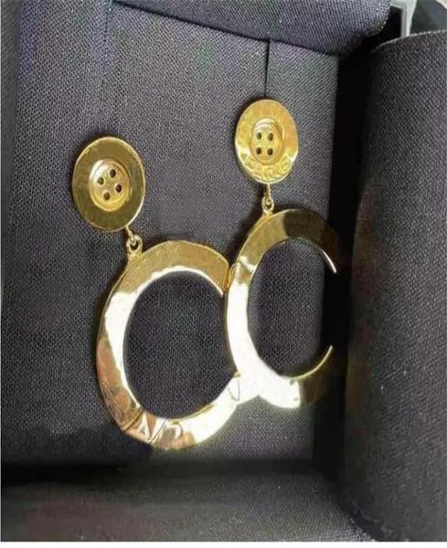

luxury jewelry fashion gold buttons earrings aretes for women party wedding lovers gift jewelry engagement6607503, Silver