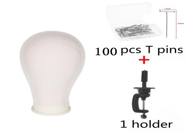 

training mannequin head canvas block head display styling mannequin manikin head wig stand get t needle holder3798636, White