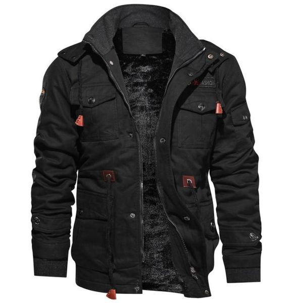 

men039s hoodies sweatshirts tactical clothes bomber thick windbreaker men coats breathable jacket 5xl mens warm jackets outwe9686090, Black