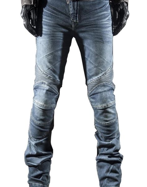

new arrivalmotorbike racing mtb bike jeans motorcycle men039s casual cowboy pants with pads9499518, Blue