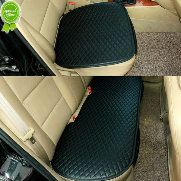 

new leather car seat cover pad automobile seat cushion front rear auto waterproof seat protector fit most cars trucks suv
