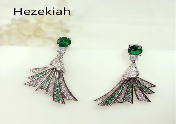 

hezekiah s925 silver earrings personality green women039s eardrop dance party superior quality ear studs female7432345, Golden