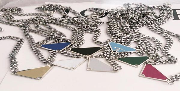

2021 luxurys pendant necklaces fashion for man woman 48cm inverted triangle designers brand jewelry mens womens highly qualit7801654, Silver
