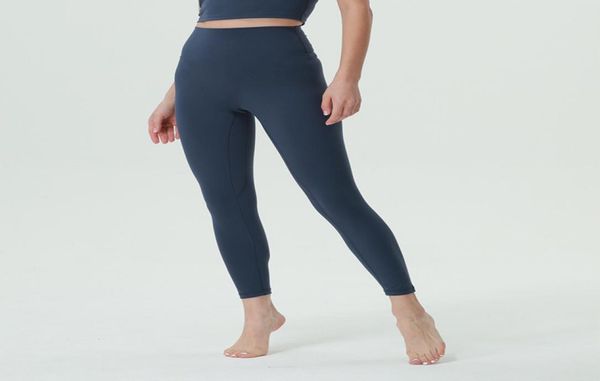 

women designer yoga pants solid color high waist sports raising hips gym wear lady overall full elastic workout leggings7356938